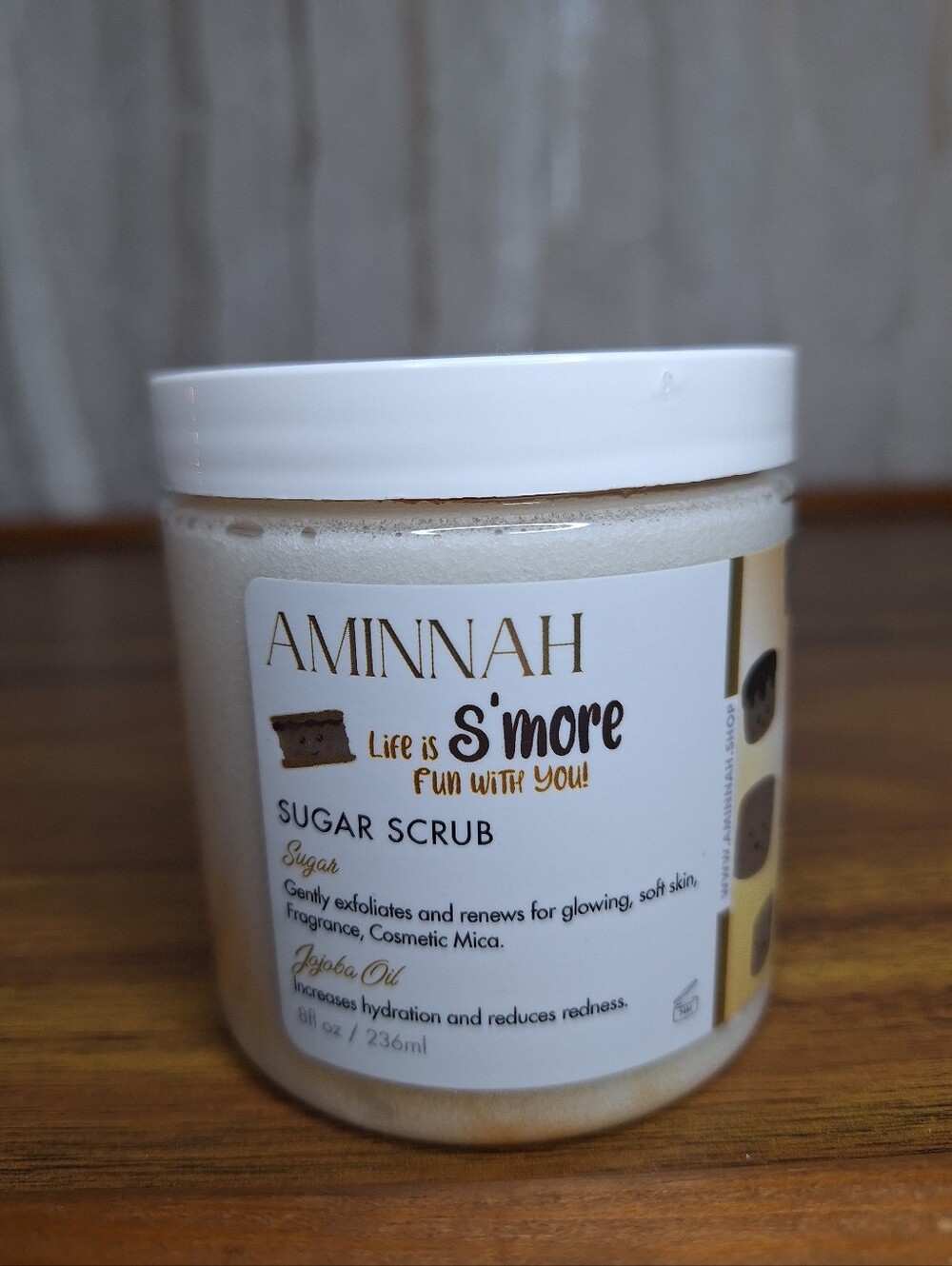AMINNAH Smores Life Is Smore Fun Sugar Scrub 8oz NEW Self Care Gift Spa